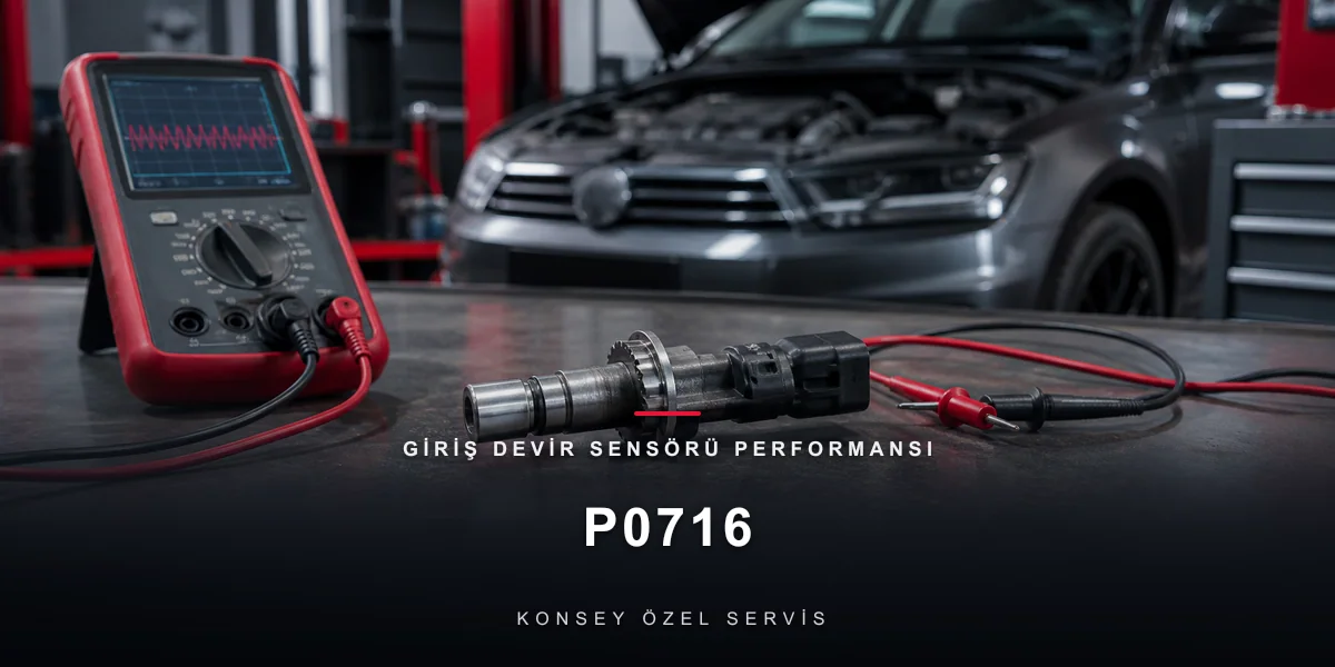 P0716 Arıza Kodu: Giriş Devir Sensörü Performansı — Titrek İç Nabız için Konsey Özel Servis görseli