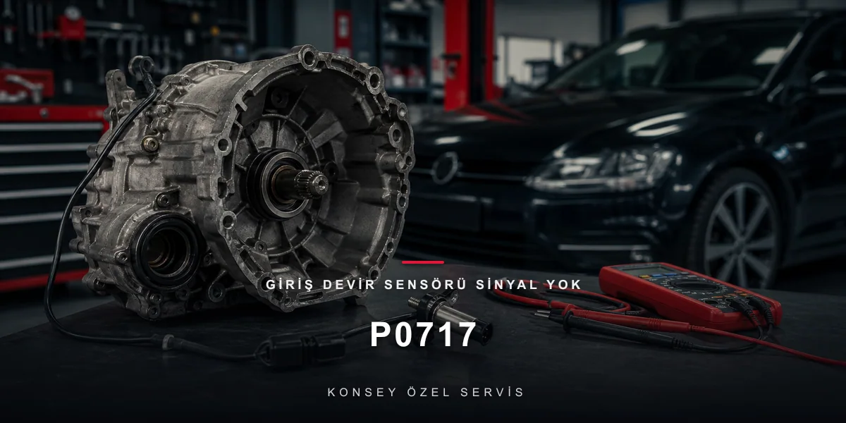 P0717 Arıza Kodu: Giriş Devir Sensörü Sinyal Yok — Susan İç Nabız için Konsey Özel Servis görseli