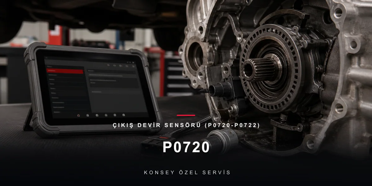 P0720 Arıza Kodu: Çıkış Devir Sensörü (P0720-P0722) — Kutunun Dış Nabzı için Konsey Özel Servis görseli