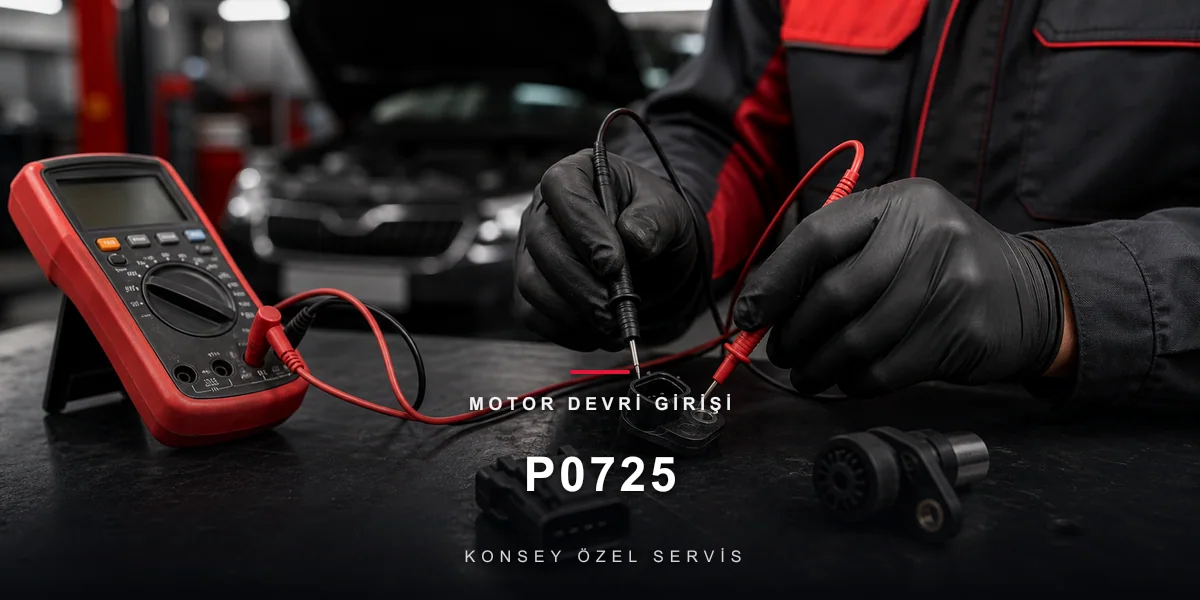 P0725 Arıza Kodu: Motor Devri Girişi — Kutuya Gelen Üçüncü Nabız için Konsey Özel Servis görseli