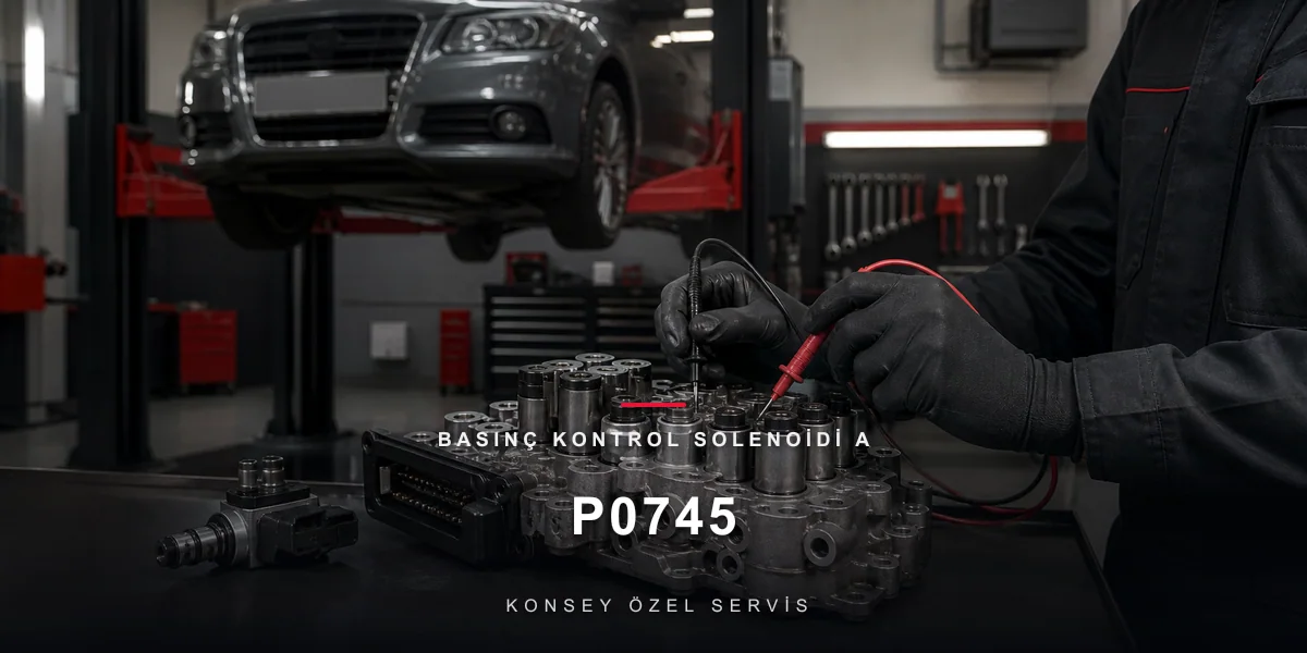 P0745 Arıza Kodu: Basınç Kontrol Solenoidi A — Kutunun Kan Basıncı Vanası için Konsey Özel Servis görseli