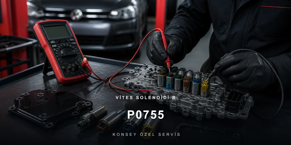 P0755 Arıza Kodu: Vites Solenoidi B — Kaybolan Viteslerin Şifresi için Konsey Özel Servis görseli