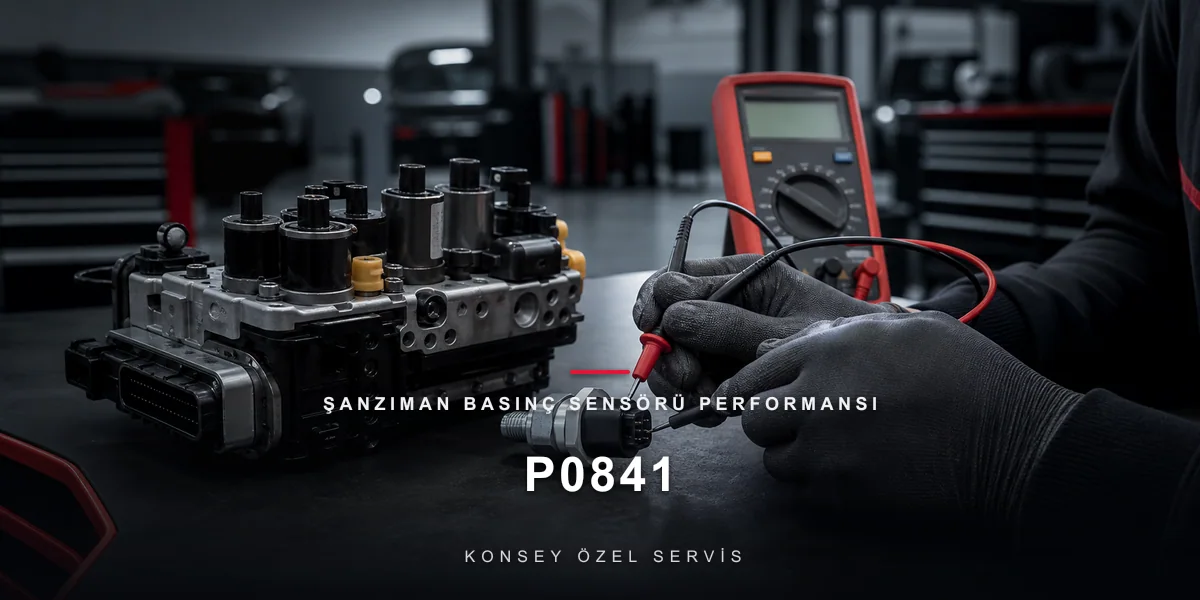 P0841 Arıza Kodu: Şanzıman Basınç Sensörü Performansı — DSG'nin Tanıdığı Kod için Konsey Özel Servis görseli