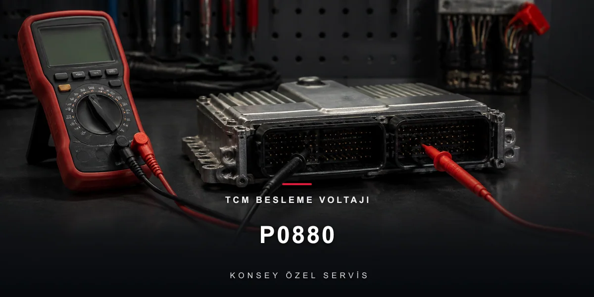 P0880 Arıza Kodu: TCM Besleme Voltajı — Kutu Beyninin Gıdası için Konsey Özel Servis görseli