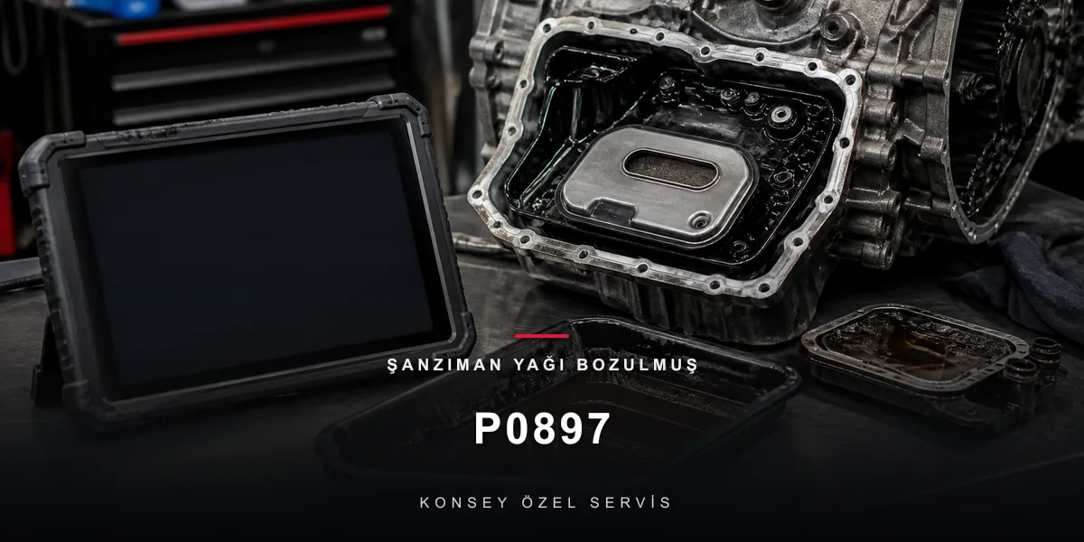 P0897 Arıza Kodu: Şanzıman Yağı Bozulmuş — Kutunun Yağ Alarmı için Konsey Özel Servis görseli