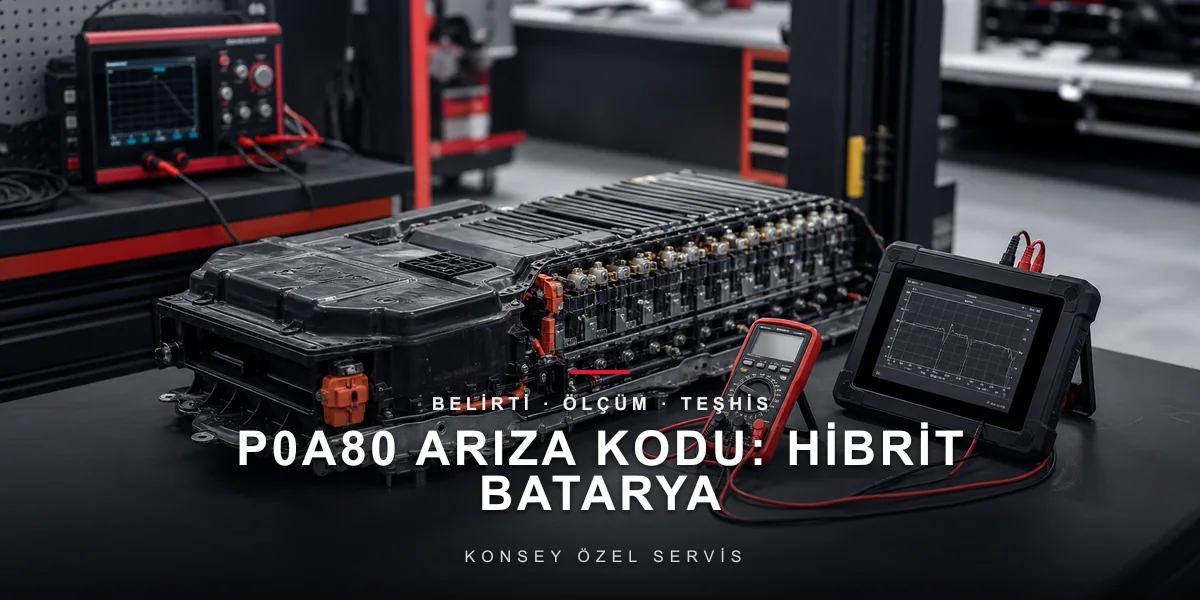 P0A80 Arıza Kodu: Hibrit Batarya Paketi Değişim İhtiyacı — Hücrelerin Emekliliği için Konsey Özel Servis görseli