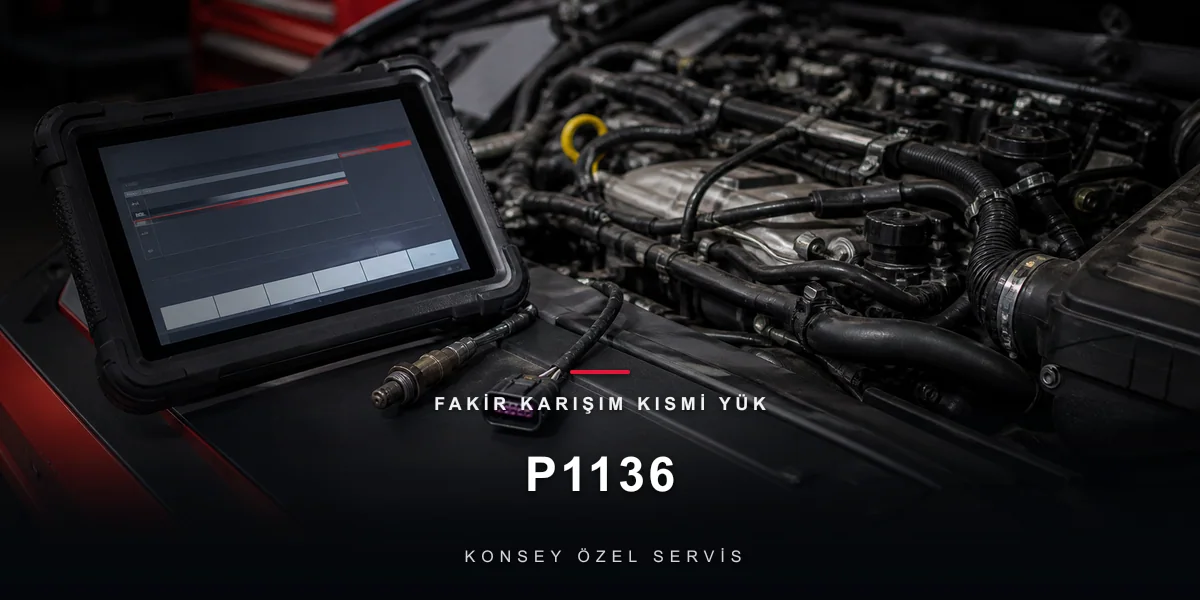 P1136 Arıza Kodu: Fakir Karışım Kısmi Yük — VAG'ın Bölgesel Trim Kodu için Konsey Özel Servis görseli