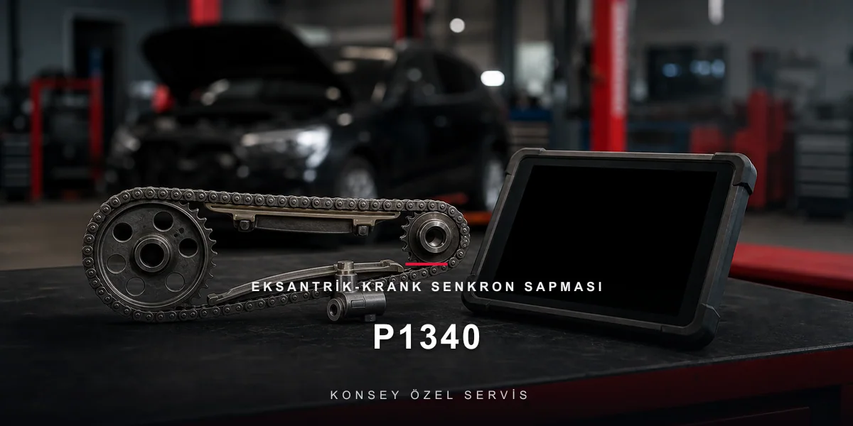 P1340 Arıza Kodu: Eksantrik-Krank Senkron Sapması — PSA'nın Zincir Habercisi için Konsey Özel Servis görseli