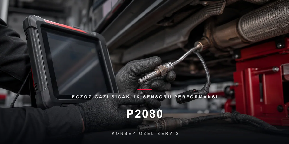 P2080 Arıza Kodu: Egzoz Gazı Sıcaklık Sensörü Performansı (Sıra 1 Sensör 1) için Konsey Özel Servis görseli