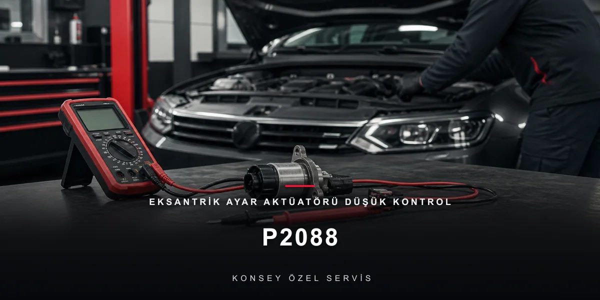 P2088 Arıza Kodu: Eksantrik Ayar Aktüatörü Düşük Kontrol (P2088-P2091) için Konsey Özel Servis görseli