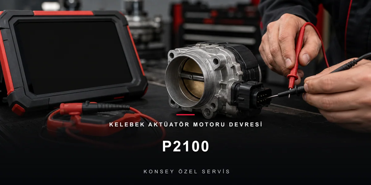P2100 Arıza Kodu: Kelebek Aktüatör Motoru Devresi — Açık Devre için Konsey Özel Servis görseli