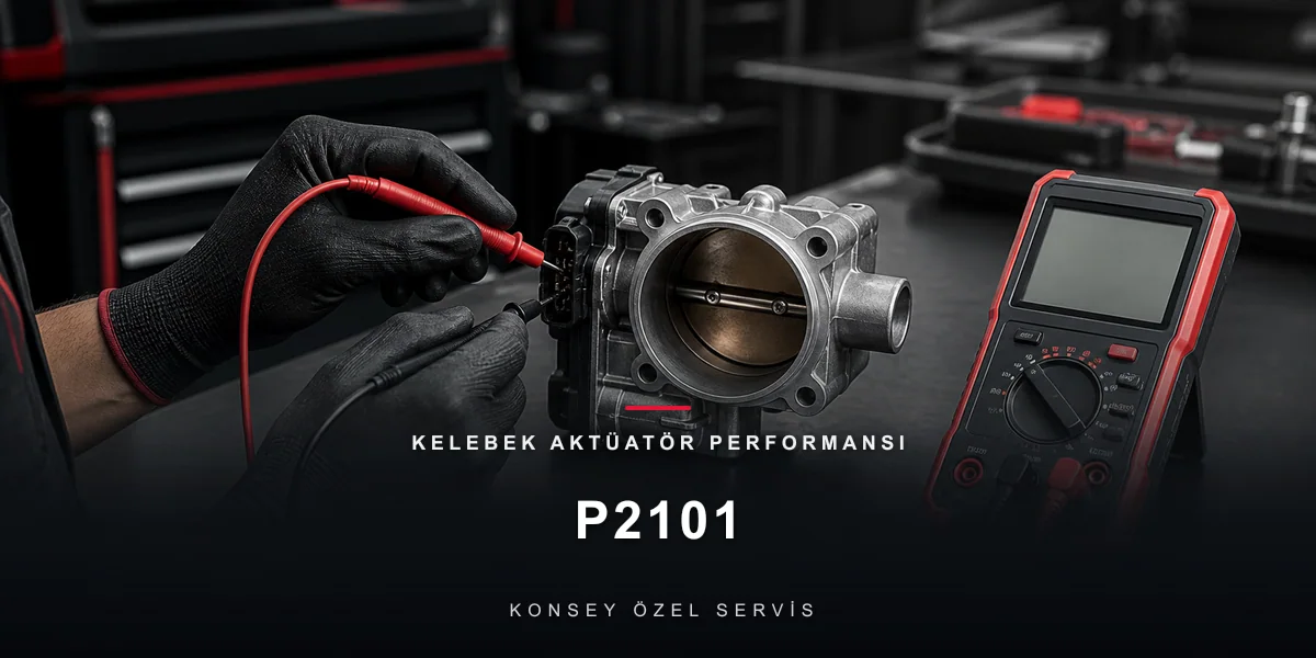 P2101 Arıza Kodu: Kelebek Aktüatör Performansı — Zorlanan Motor için Konsey Özel Servis görseli