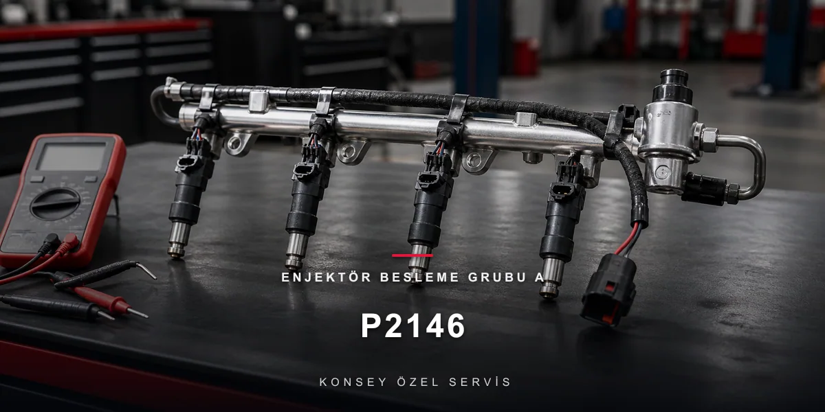 P2146 Arıza Kodu: Enjektör Besleme Grubu A — Ortak Damarın Kesilmesi için Konsey Özel Servis görseli