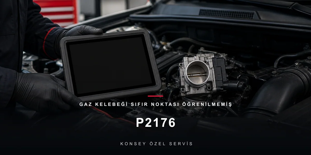 P2176 Arıza Kodu: Gaz Kelebeği Sıfır Noktası Öğrenilmemiş için Konsey Özel Servis görseli