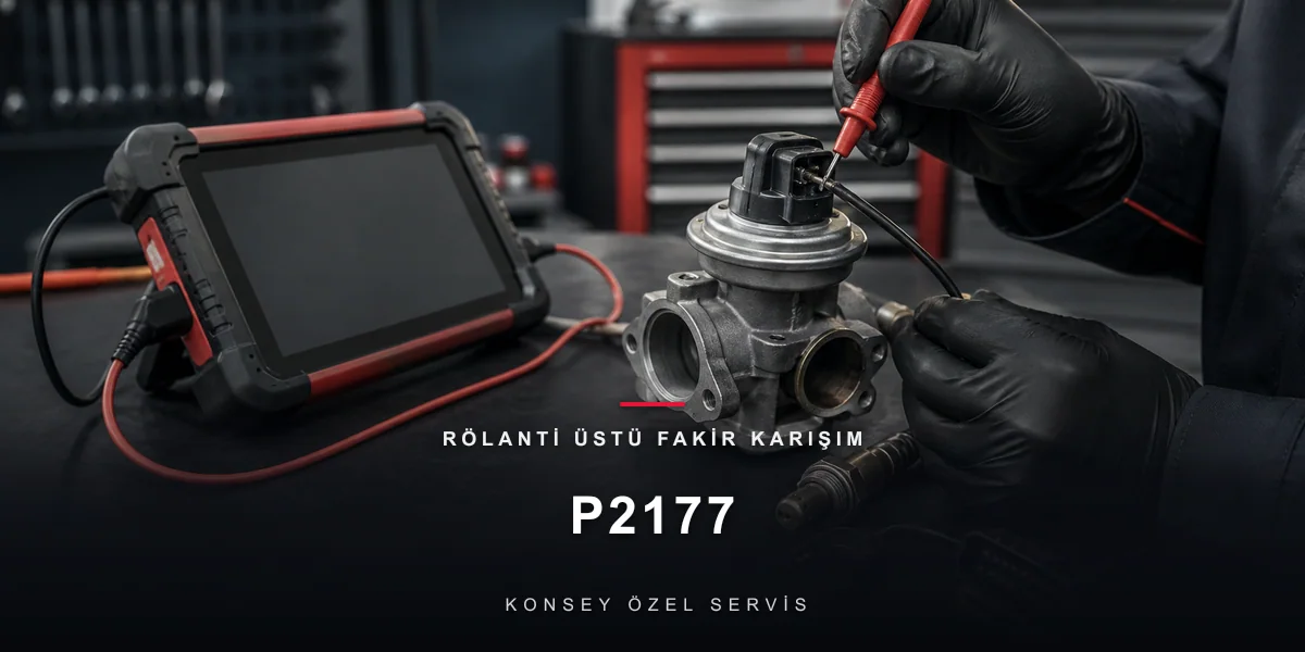 P2177 Arıza Kodu: Rölanti Üstü Fakir Karışım — Seyirde Açılan Açık için Konsey Özel Servis görseli