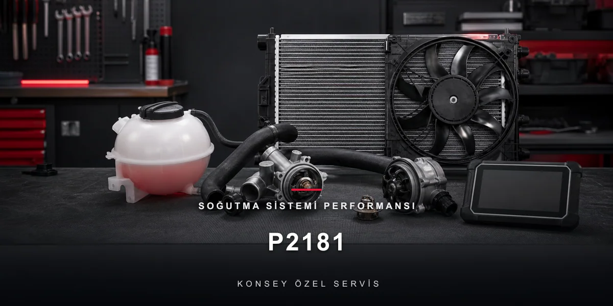 P2181 Arıza Kodu: Soğutma Sistemi Performansı — Termik Tablonun Genel İhbarı için Konsey Özel Servis görseli