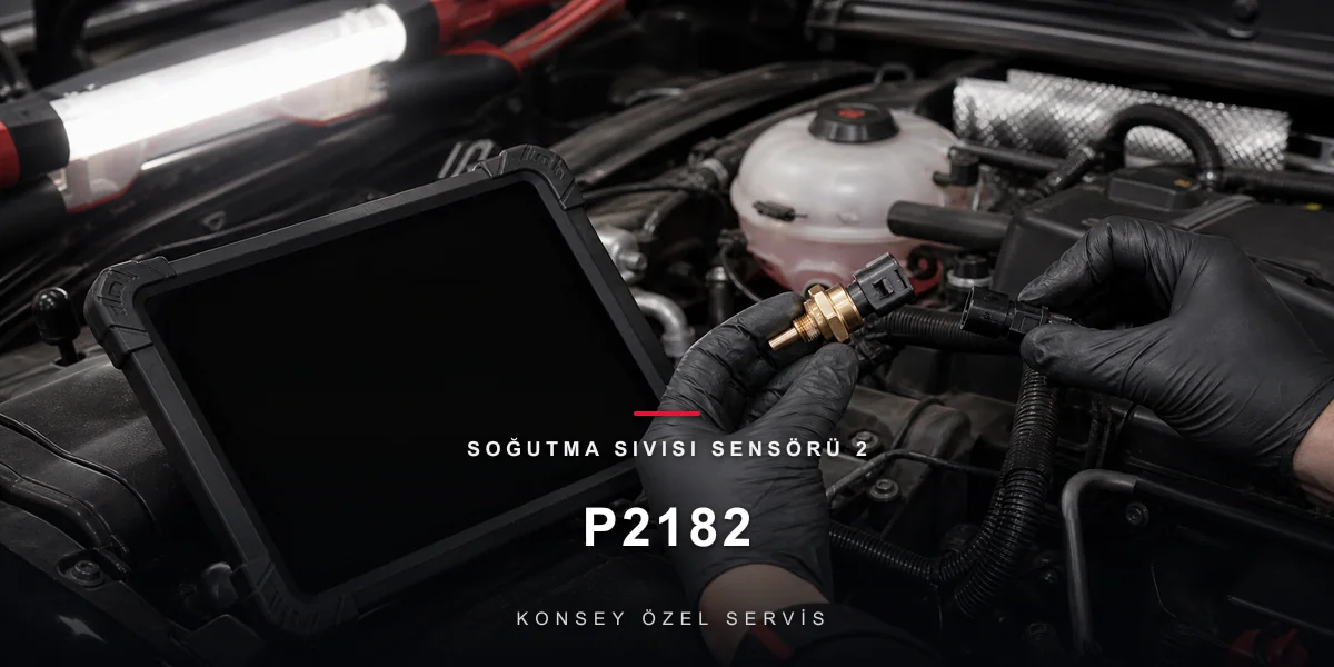 P2182 Arıza Kodu: Soğutma Sıvısı Sensörü 2 — İkinci Termometrenin Kodları için Konsey Özel Servis görseli