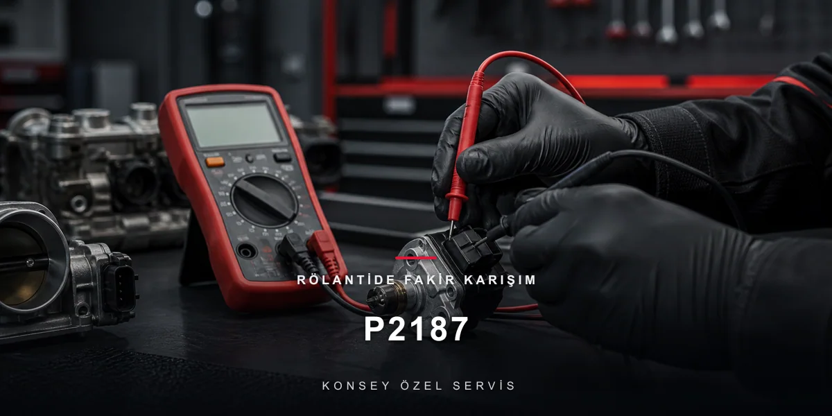 P2187 Arıza Kodu: Rölantide Fakir Karışım — VAG'ın Klasik Kodu için Konsey Özel Servis görseli