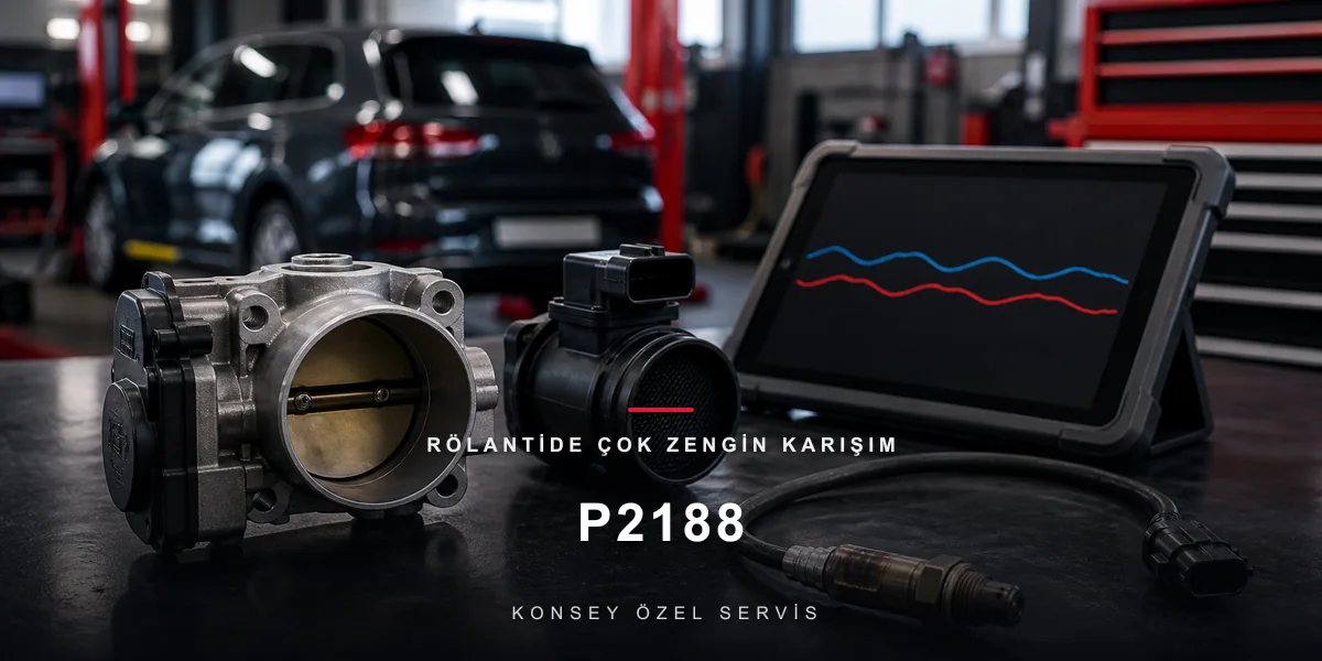 P2188 Arıza Kodu: Rölantide Çok Zengin Karışım — Boğulan Bekleyiş için Konsey Özel Servis görseli