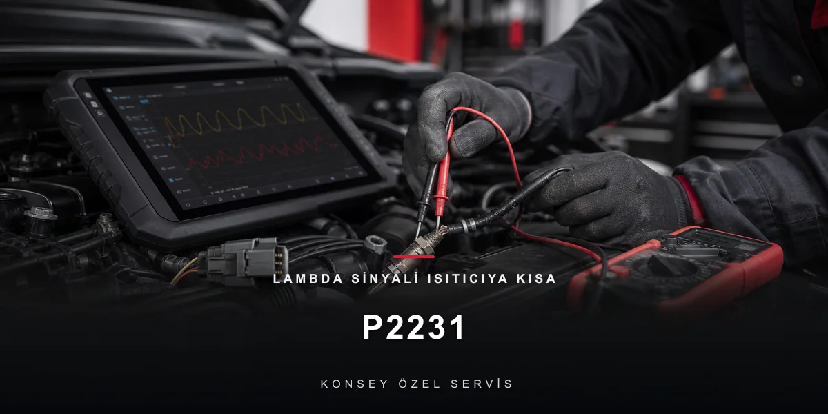 P2231 Arıza Kodu: Lambda Sinyali Isıtıcıya Kısa — İç Karışma Vakası için Konsey Özel Servis görseli