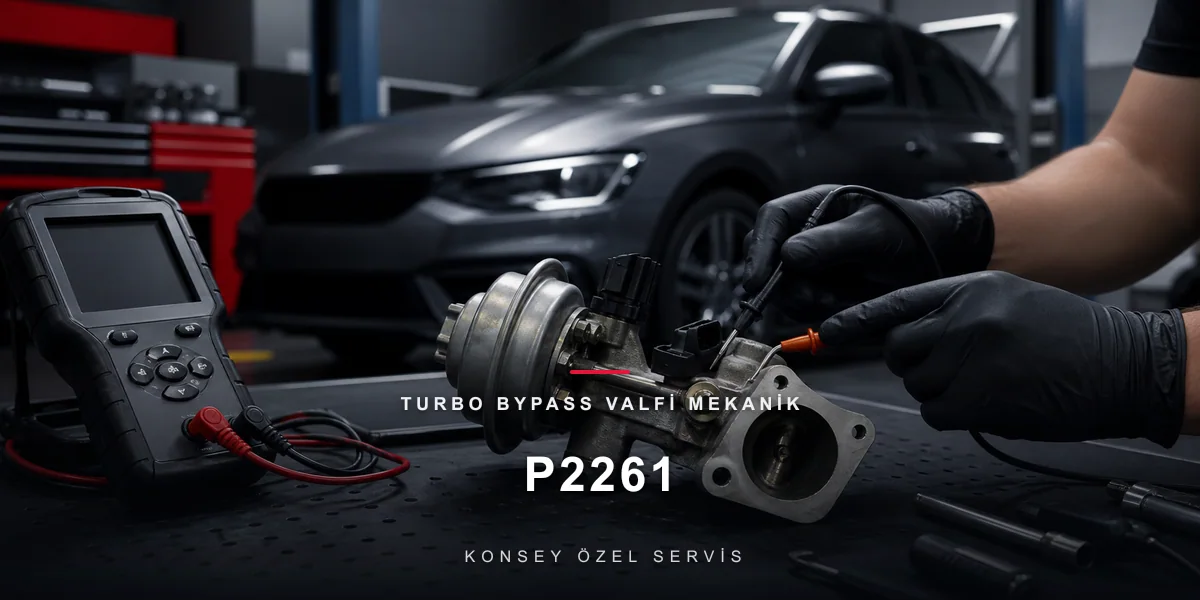 P2261 Arıza Kodu: Turbo Bypass Valfi Mekanik — Basınç Kaçış Kapısı için Konsey Özel Servis görseli