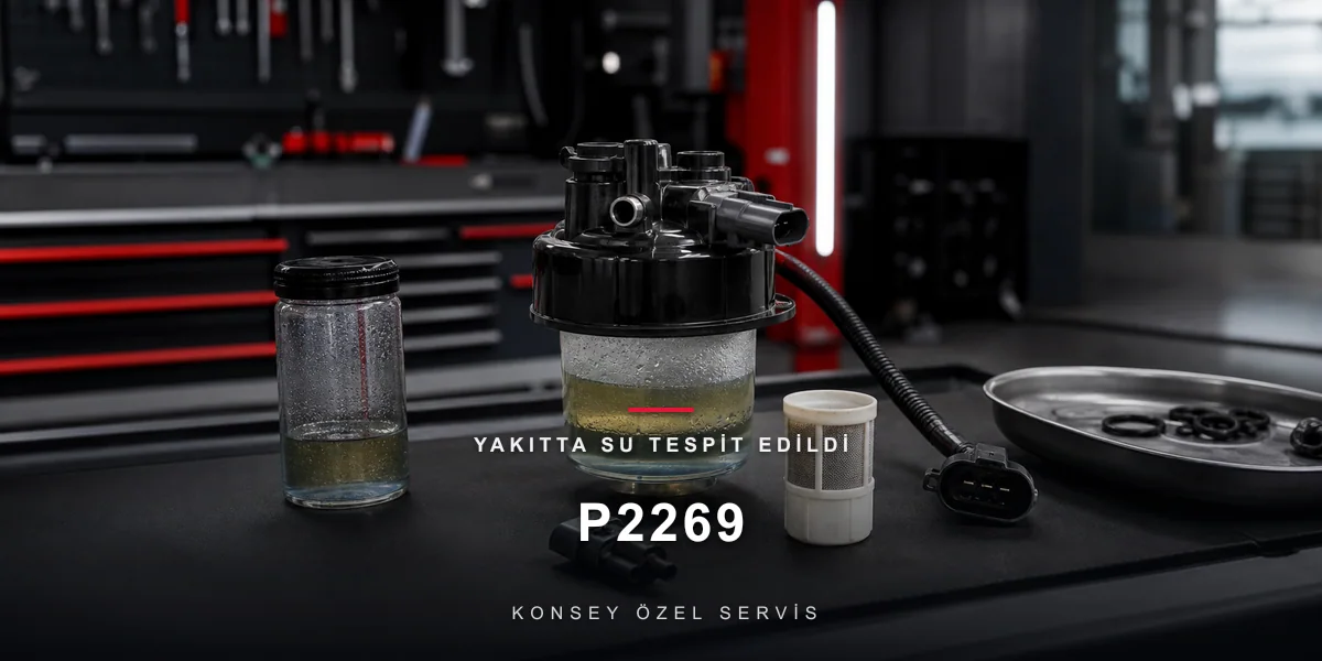 P2269 Arıza Kodu: Yakıtta Su Tespit Edildi — Dizelin Su Alarmı için Konsey Özel Servis görseli