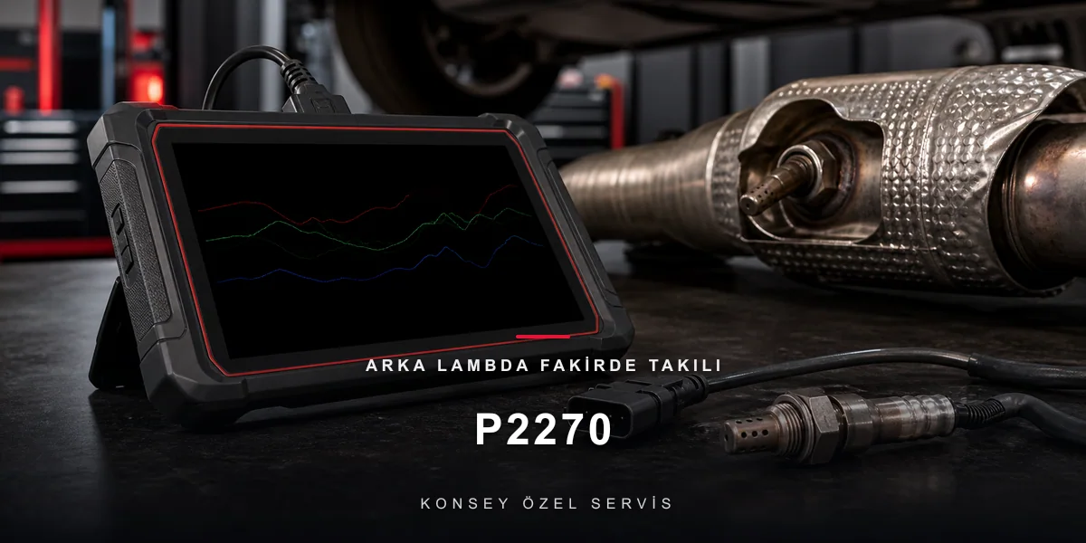 P2270 Arıza Kodu: Arka Lambda Fakirde Takılı — Kâtibin Tek Nota Şarkısı için Konsey Özel Servis görseli