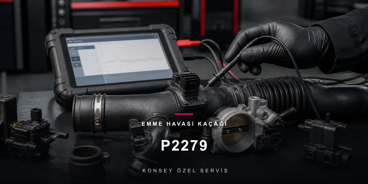 P2279 Arıza Kodu: Emme Havası Kaçağı — VAG'da Nereden Sızar? için Konsey Özel Servis görseli