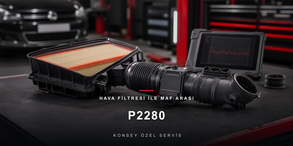 P2280 Arıza Kodu: Hava Filtresi ile MAF Arası Kısıtlama/Kaçak için Konsey Özel Servis görseli