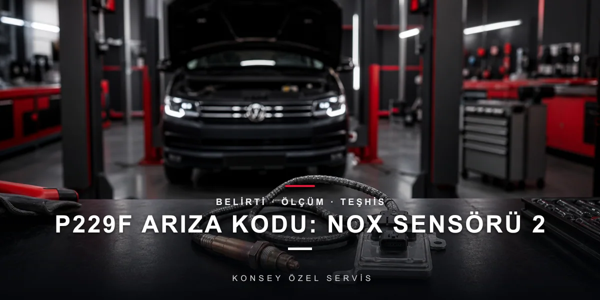 P229F Arıza Kodu: NOx Sensörü 2 — Katalizör Sonrası Azot Bekçisi için Konsey Özel Servis görseli