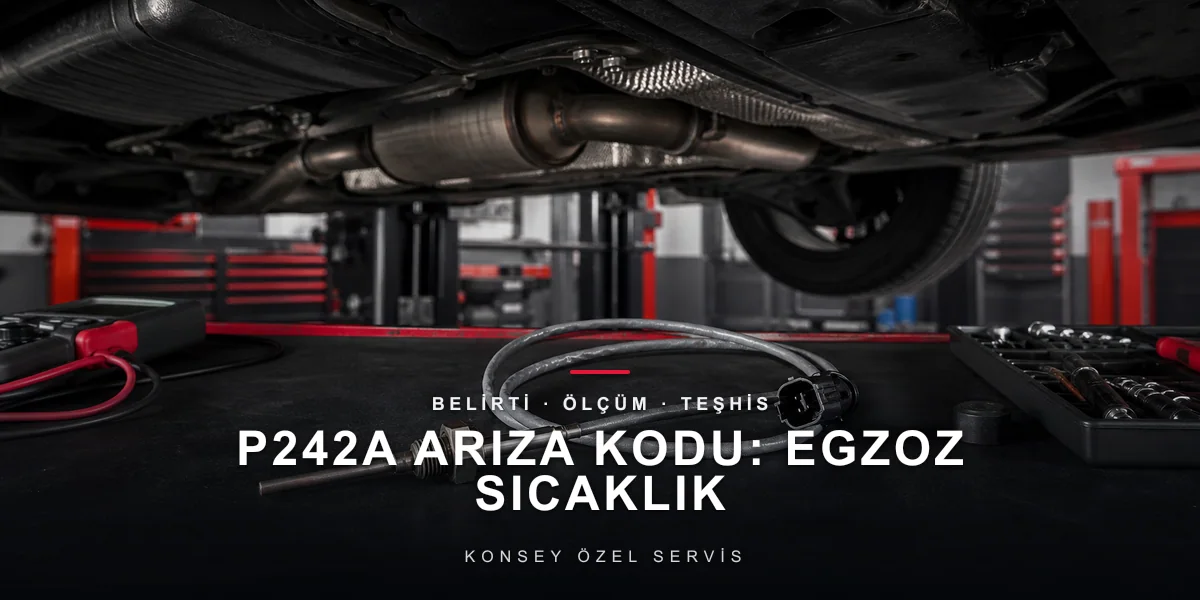 P242A Arıza Kodu: Egzoz Sıcaklık Sensörü 3 — Zincirin Üçüncü Halkası için Konsey Özel Servis görseli