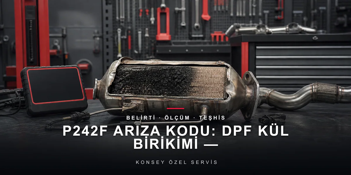 P242F Arıza Kodu: DPF Kül Birikimi — Temizliğin Sınırı için Konsey Özel Servis görseli