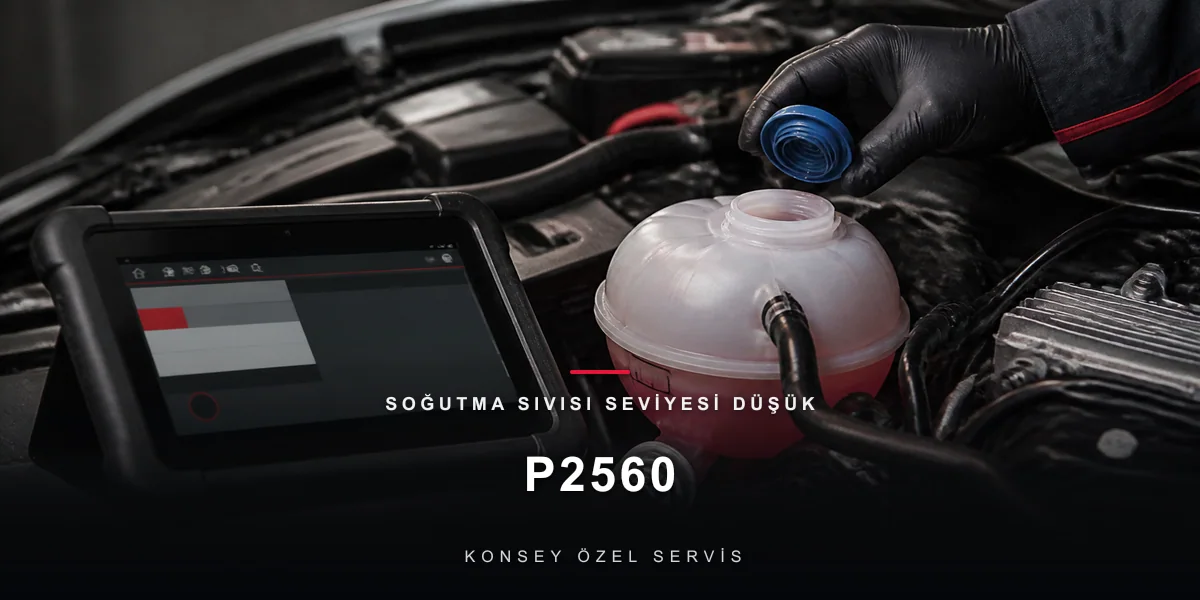 P2560 Arıza Kodu: Soğutma Sıvısı Seviyesi Düşük — Şalterin İhbarı için Konsey Özel Servis görseli