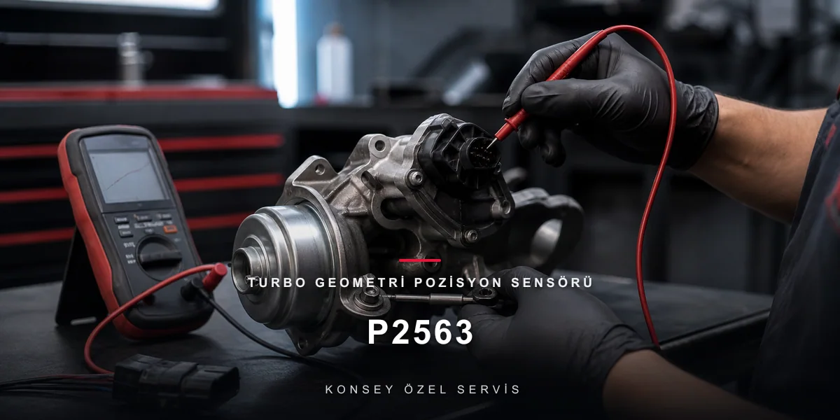 P2563 Arıza Kodu: Turbo Geometri Pozisyon Sensörü — VGT'nin Gözü için Konsey Özel Servis görseli