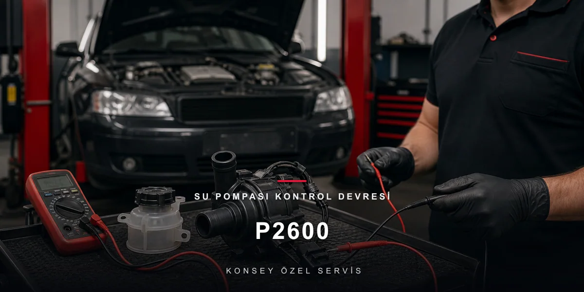 P2600 Arıza Kodu: Su Pompası Kontrol Devresi — Elektrikli Pompanın Kodu için Konsey Özel Servis görseli