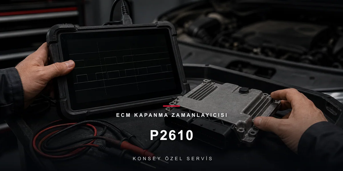P2610 Arıza Kodu: ECM Kapanma Zamanlayıcısı — Beynin İç Saati için Konsey Özel Servis görseli