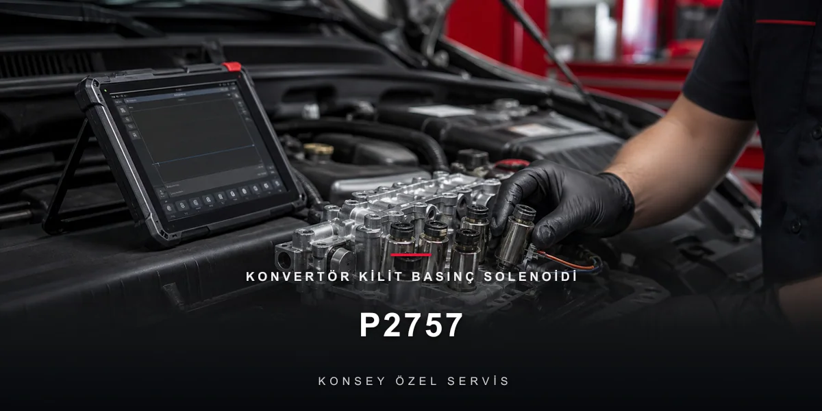 P2757 Arıza Kodu: Konvertör Kilit Basınç Solenoidi Performans için Konsey Özel Servis görseli