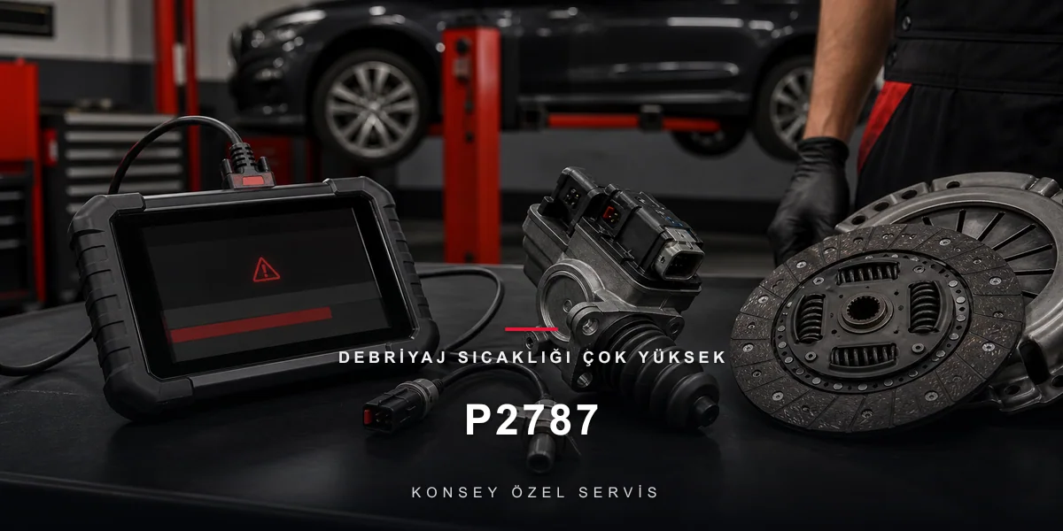 P2787 Arıza Kodu: Debriyaj Sıcaklığı Çok Yüksek — Yanan Kavramanın Kodu için Konsey Özel Servis görseli