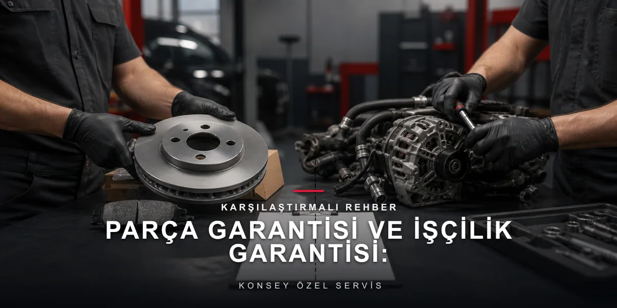 Parça Garantisi ve İşçilik Garantisi: Kim Neyi Karşılar? için Konsey Özel Servis görseli