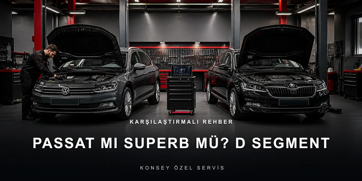 Passat mı Superb mü? D Segment İkizlerinde Dürüst Kıyas için Konsey Özel Servis görseli