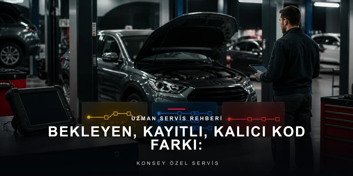 Bekleyen, Kayıtlı, Kalıcı Kod Farkı: Cihazdaki Üç Liste Ne Anlatır? için Konsey Özel Servis görseli