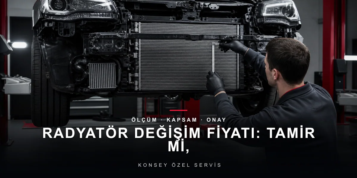 Radyatör Değişim Fiyatı: Tamir mi, Yenisi mi? için Konsey Özel Servis görseli