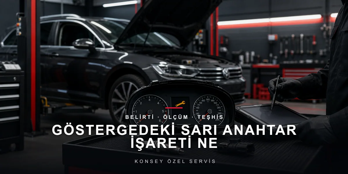 Göstergedeki Sarı Anahtar İşareti Ne İster? Servis Hatırlatıcısı için Konsey Özel Servis görseli
