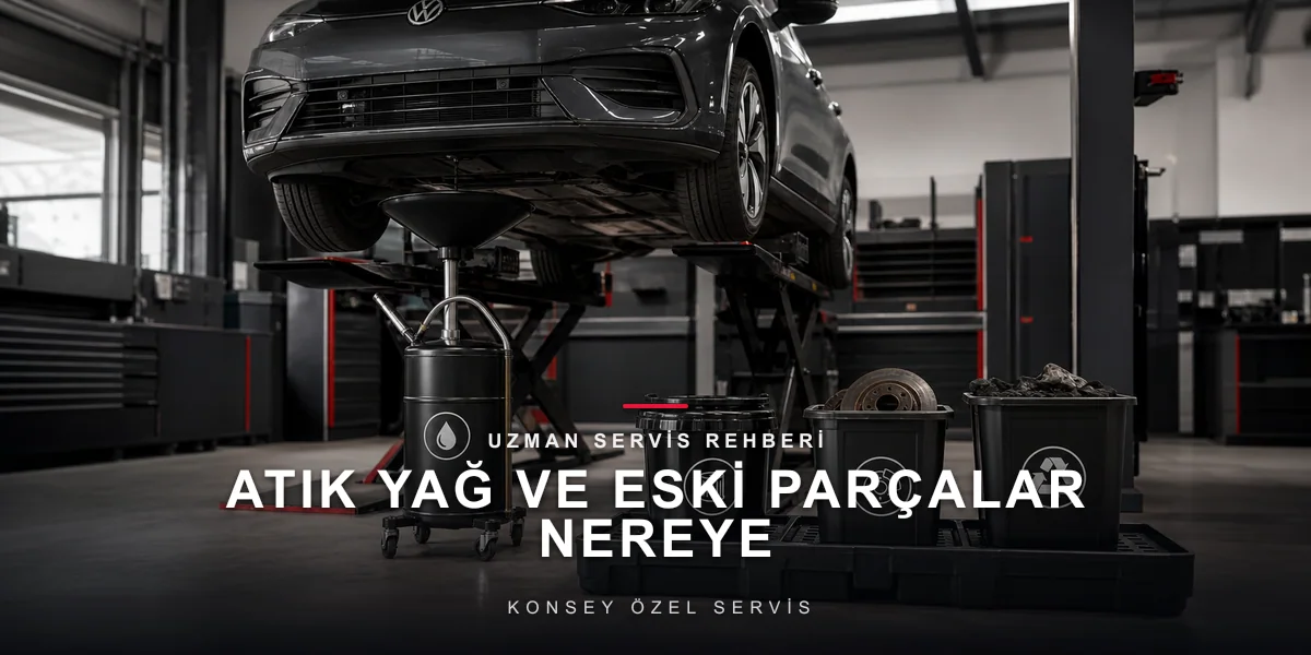 Atık Yağ ve Eski Parçalar Nereye Gider? Çevreye Saygılı Servis için Konsey Özel Servis görseli