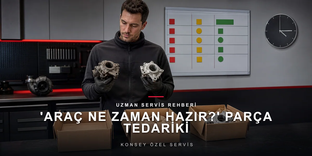 'Araç Ne Zaman Hazır?' Parça Tedariki ve Dürüst Süre Yönetimi için Konsey Özel Servis görseli