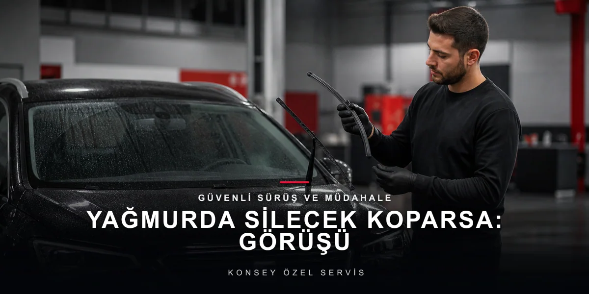Yağmurda Silecek Koparsa: Görüşü Kurtarma ve Hızlı Çözüm için Konsey Özel Servis görseli