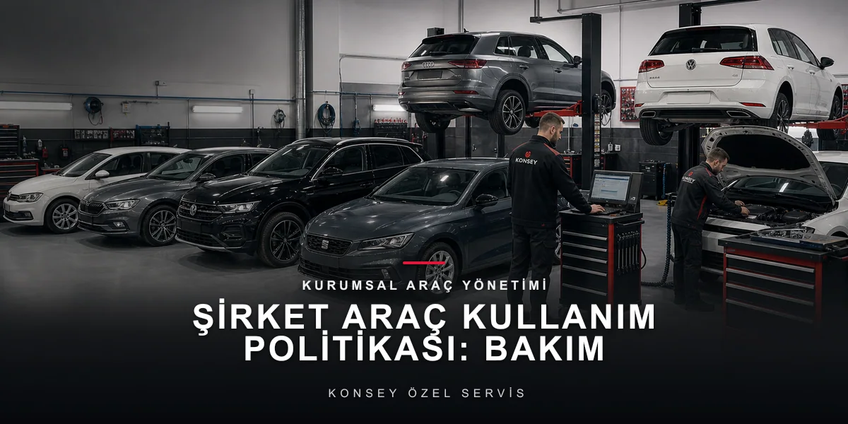 Şirket Araç Kullanım Politikası: Bakım Disiplinini Kurala Bağlamak için Konsey Özel Servis görseli