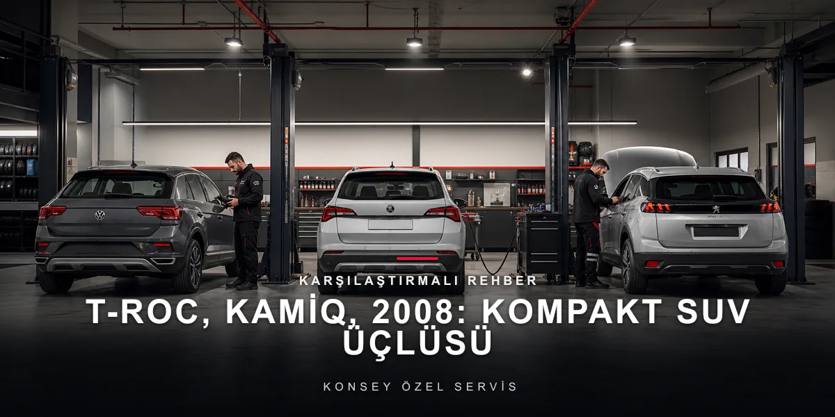 T-Roc, Kamiq, 2008: Kompakt SUV Üçlüsü Karşılaştırması için Konsey Özel Servis görseli