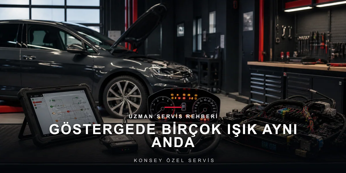 Göstergede Birçok Işık Aynı Anda Yandı: Panik mi, Tek Neden mi? için Konsey Özel Servis görseli
