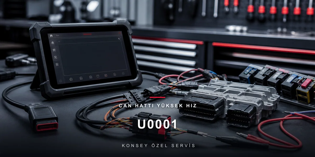 U0001 Arıza Kodu: CAN Hattı Yüksek Hız — Aracın Ana Sinir Sistemi için Konsey Özel Servis görseli